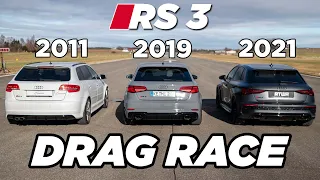 RS3 vs. RS3 vs. RS3 | DRAG RACE | Daniel Abt