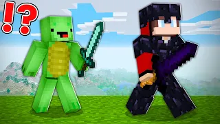 Obsidian Armor Speedrunner vs Hunter in Minecraft - Maizen JJ and Mikey