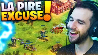 🔥JE LE FAIS RAGEQUIT : IL SORT LA PIRE EXCUSE et devient un MEME !! (Age Of Empires 2)