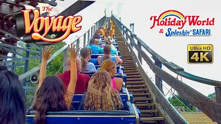 2022 The Voyage Roller Coaster On Ride Back Seat 4K POV Holiday World & Splashin' Safari