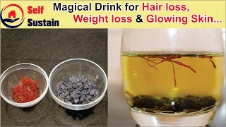 #Goldendrink Magical Golden drink for Hair loss, Weight loss & Glowing Skin || Self Sustain