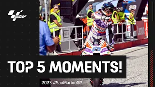 Top 5 MotoGP™ Moments 💯 | 2023 #SanMarinoGP