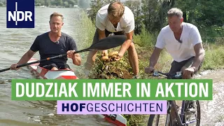 Ausgleich neben der kräftezehrenden Arbeit: Karsten Dusziak fährt Kajak | Die Nordreportage: Hofgesc