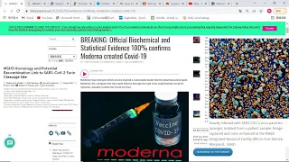 美國藥業巨頭Moderna打造新冠肺炎病毒？醫療期刊發現病毒基因內有專利核酸串！揭發Moderna與病毒可疑源頭Fort Detrick有研究方面的聯繫！病毒會否在Fort Detrick合成？