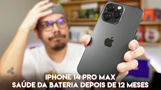 IPHONE 14 PRO MAX: SAÚDE DA BATERIA DEPOIS DE 12 MESES CAIU MUITO?