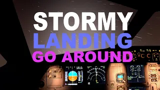 Stormy Landing with Go Around Into Cork / Fenix A320