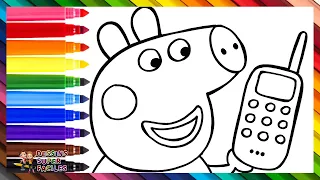 Dessiner Et Colorier Peppa Pig Parlant Au Téléphone 🐷📞 Dessins Pour Enfants