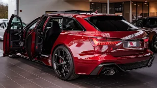 AWESOME LOOKING 2024 Audi RS6 PERFORMANCE - Interior, Sound and Exterior details