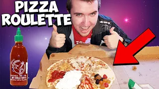 DISGUSTING PIZZA SLICE ROULETTE CHALLENGE! W/ PUNISHMENT!