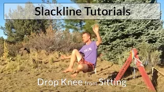 Slacklining Tutorial - Drop-Knee From Sitting