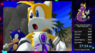 Sonic Adventure DX (Tails Story - Gamecube) - 37m 24s [Speedrun]