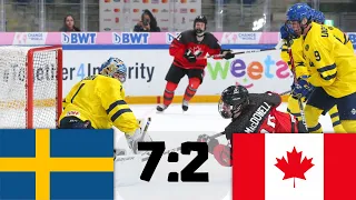 SVERIGE VS KANADA SEMIFINALER VÄRLDSMÄSTERSKAP I HOCKEY U18