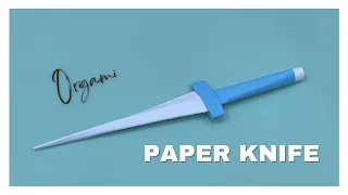 PAPER KNIFE. EASY ORIGAMI  #knife #origami #easyorigami #paperknife #easycraft #new #diy