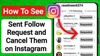 How to check Sent Request on Instagram | How To Cancel Instagram Sent Request After New Update
