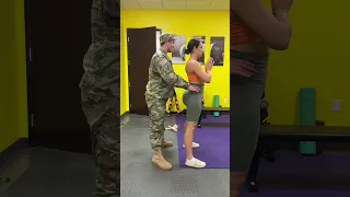 Military Husband Reunites With Wife in Gym!😢❤️ #Shorts