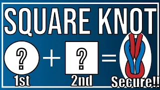 Square Knot -a Secure Knot Tying in Surgery- Longitudinal direction.