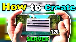 How to create server in minecraft pe 1.20 | how to make server in minecraft pe 1.20  | Hindi