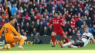 MOHAMED SALAH gave a goal to beat Fulham; LFC 2-0 Fulham ; Xherdan Shaqiri goals 2018