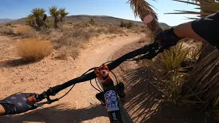 Late Night Trail Downhill on a Giant Stance 29er. Mustang Loop to Cactus Slalom. LAS VEGAS