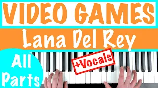 How to play VIDEO GAMES - Lana Del Rey Piano Chords Tutorial