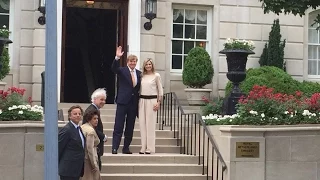 Willem-Alexander en Maxima aangekomen in de VS