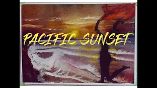 Pacific Sunset || Oil Painting Timelapse
