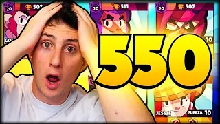 ALVARO VOY A POR TI.. SUBIENDO A TODOS MIS BRAWLERS A 550 COPAS en Brawl Stars - WithZack