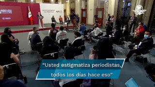 Periodista confronta a AMLO: “usted prefiere las alabanzas”, le dice