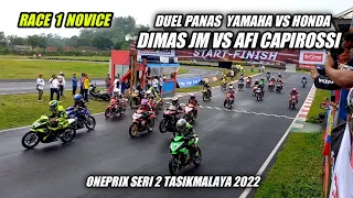 Race 1 Novice DUEL Panas Dimas JM Vs Afi Capirossi Sampai Finis. Oneprix Seri 2 Tasikmalaya 2022