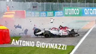 Antonio Giovinazzi Crash Compilation