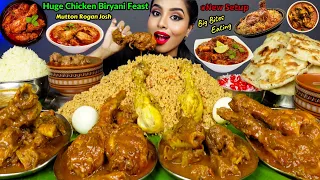 ASMR Eating Spicy Chicken Biryani,Mutton Josh,Vindaloo Curry,Rice,Egg Big Bites ASMR Eating Mukbang