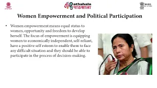 Political participation as a tool of women's empowerment