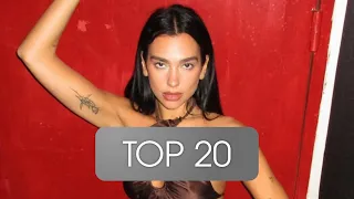 Top 20 Most streamed DUA LIPA Songs (Spotify) 24. September 2022