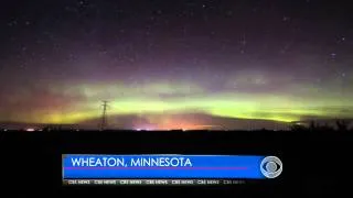 Time-lapse of aurora borealis over Minnesota