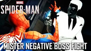 MISTER NEGATIVE (MARTIN LI) vs SPIDER-MAN Full Boss Fight - Marvel's Spider-Man PS4 1080p HD