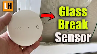 Ring Alarm Glass Break Sensor - Setup & Install | Better Than Alexa Guard?  Window Glass Break Test