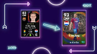 How to training F. De Jong under quick counter in efootball23.#efootball2023 #training