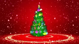 Christmas Motion Video - Animated Christmas Tree Background Loop - 2020