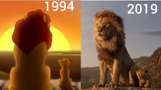 Король лев-Муфаса показывает Симбе владения.1994/2019.