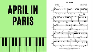 April In Paris, Piano [with score]