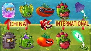 PvZ 2 All Plants Сhallenge - Chinese plants vs international plants Who Can Win？(Part 4)