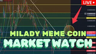 MILADY MEME COIN  JASMY COIN  BTC  $NFK   MARKET WATCH    ***WE ARE LIVE***