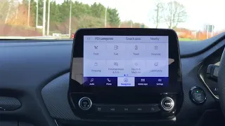 How to use the navigation Point Of Interest in the Ford Puma