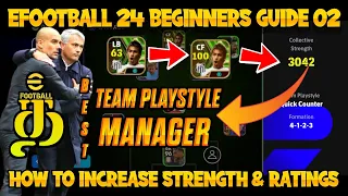 EFOOTBALL BEGINNERS GUIDE-2 | HOW TO INCREASE COLLECTIVE STRENGTH, RATINGS | EFOOTBALL BEST MANAGERS