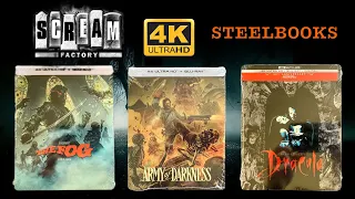 Army of Darkness, The Fog & Bram Stoker's Dracula 4k UHD+Blu-ray Steelbook Review (Scream Factory)