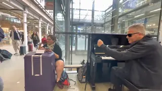 Surprising A The French Lady Sitting By The Piano