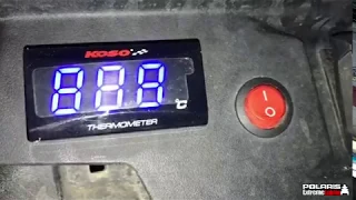 Koso Slim Thermometer UTV Polaris RZR 1000 - Wskaźnik temperatury paska [quadylublin]