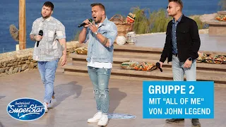 Gruppe 02: Kevin, Jan B. & Marvin mit "All Of Me" von John Legend | DSDS 2021