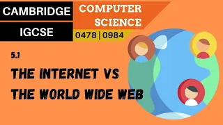 55. CAMBRIDGE IGCSE (0478-0984) 5.1 Difference between the internet and the world wide web