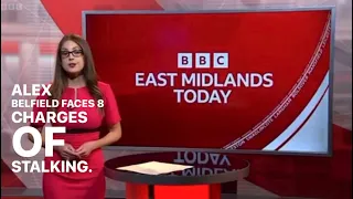 Ex-BBC presenter Alex Belfield trial for stalking. East Midlands Today report #BBCPresenterScandal